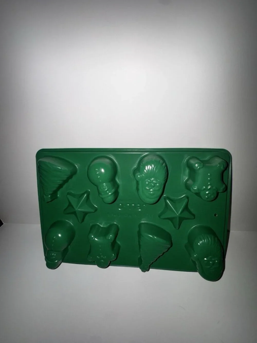 Vintage Jello Jigglers Christmas Lot Of 4 Molds Snowman, Ornaments, Tree, Santa